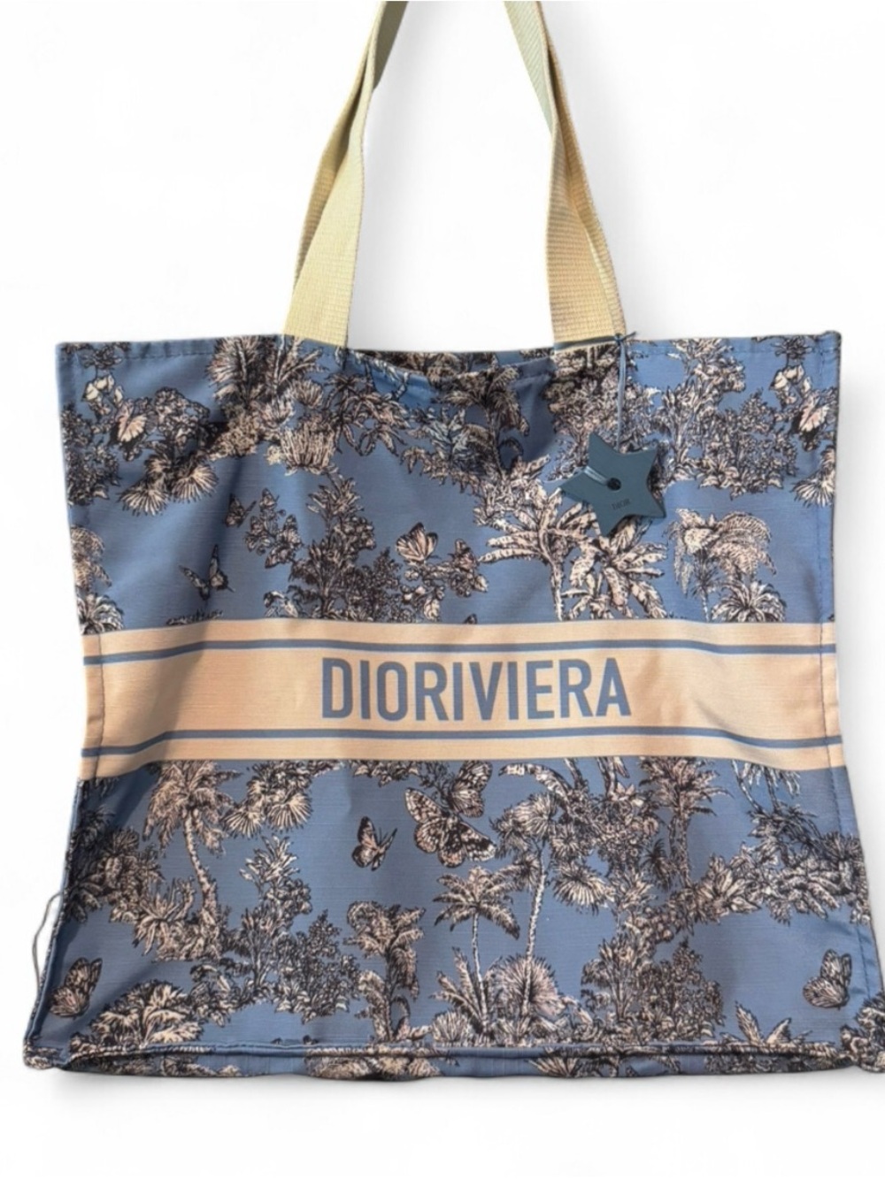 GWP DIORIVIERA Tote Bag. Tropical Toile De Jouy. - Picture 2 of 2